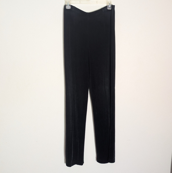 Chicos Travelers Womens Black Pants Wide Leg High Rise Packable Neutral sz 2 12 - Picture 1 of 6